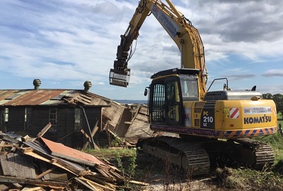 Demolition & Site Clearance works of old redundant Chicken Farm, Bath