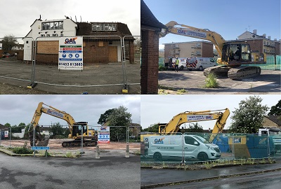 Demolition of Robinswood Pub, Gloucester
